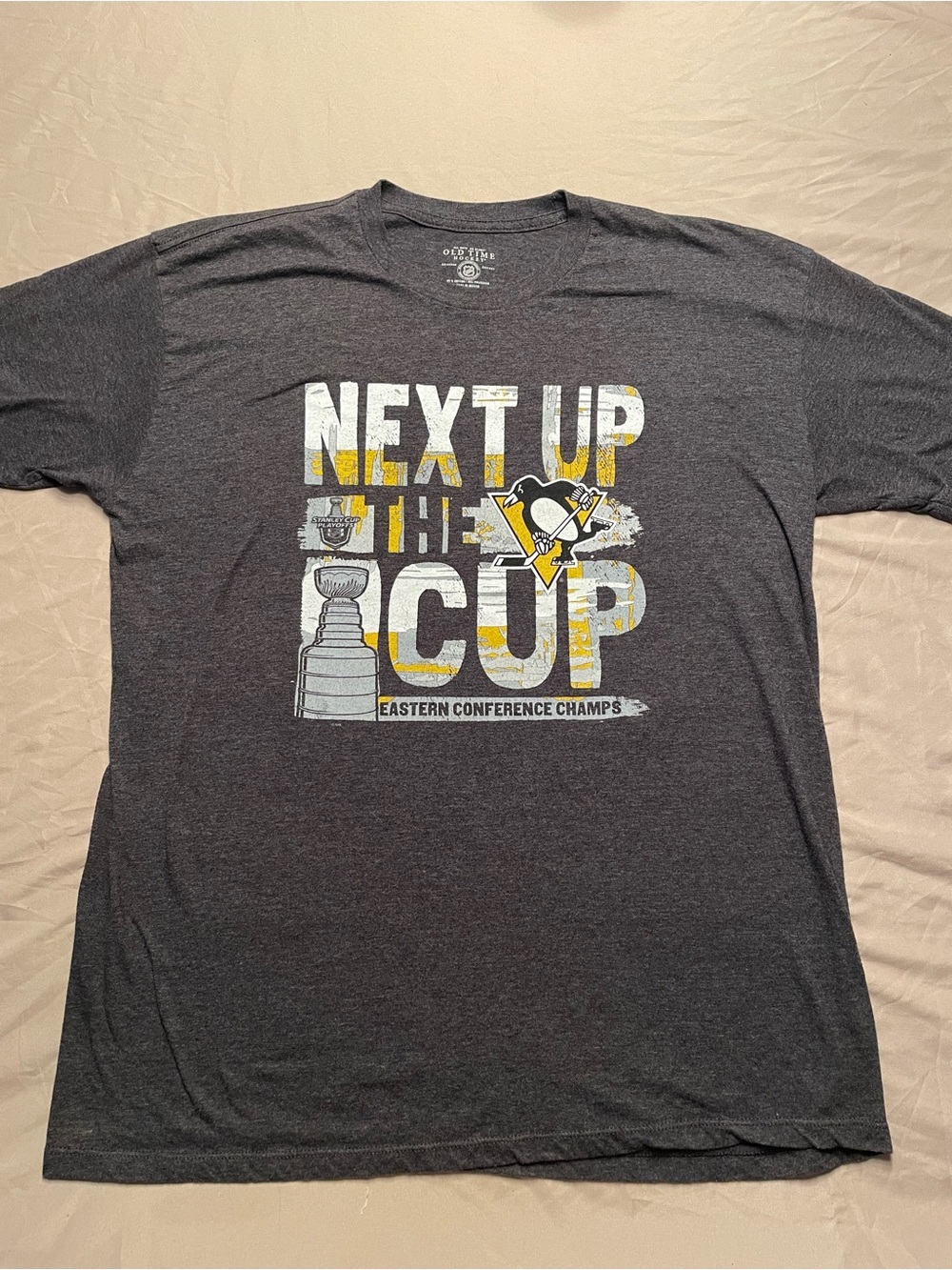 Pittsburgh Penguins 'Next Up The Cup' Short-Sleeve Tee - Dark Gray